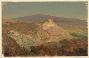 Zeichnung, Mount Pentelikon, April 1869 von Frederic Edwin Church