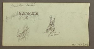 Zeichnung, Gebirgskette, Februar 1868 von Frederic Edwin Church