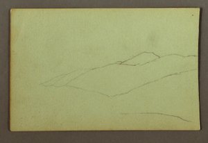 Zeichnung, Bergkamm, möglicherweise 1856