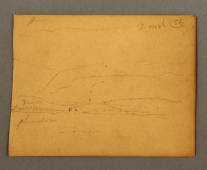 Zeichnung, Berge, März 1856 von Frederic Edwin Church