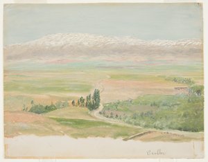 Zeichnung, Berge in der Nähe von Baalbek, Mai 1868 von Frederic Edwin Church