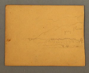 Zeichnung, Berge, möglicherweise 1856