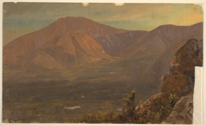 Zeichnung, Berge Katahdin und Turner, 1860–78 von Frederic Edwin Church