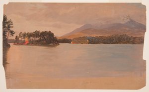 Zeichnung, Mt. Katahdin vom Togue Pond, 1878