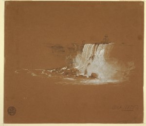 Zeichnung, Niagarafälle, Oktober 1856 von Frederic Edwin Church
