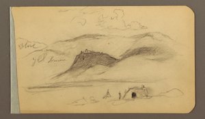 Ebene, Hügel, Stadt; (Rückseite: Gebirgskette) von Frederic Edwin Church