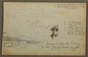 Popayán, Kolumbien; (Rückseite: Berglandschaft, Kolumbien) von Frederic Edwin Church