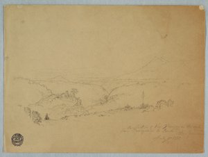Erinnerung an die Landschaft auf der Straße von Fusugasuga nach Pandi, Neu-Granada, Kolumbien, 11. Juli 1853 von Frederic Edwin Church