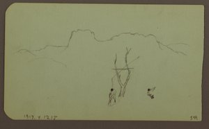 Felswand, Pilaster; Verso: Berglandschaft, Figuren, 1883 von Frederic Edwin Church