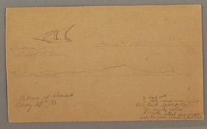 Segelschiff, Gebirgsküste, Inseln, 29. Mai 1868 von Frederic Edwin Church