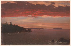Schoodic-Halbinsel von Mount Desert bei Sonnenaufgang, 1850–55 von Frederic Edwin Church