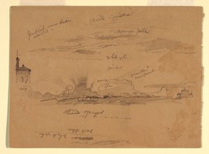 Zeichnung, Skizzen aus Rom, Italien, November 1868 von Frederic Edwin Church