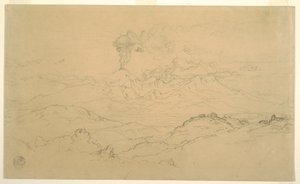 Rauch steigt aus dem Cotopaxi-Vulkan, Ecuador, 1857 von Frederic Edwin Church
