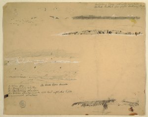 Studien von Möwen, felsige Küste und bewölkter Himmel, Great Manan, Kanada, September 1851 von Frederic Edwin Church