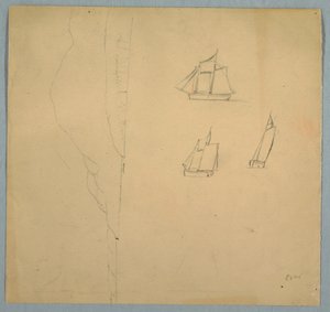Studien von Landschaft und Schiffen, 1850–51 von Frederic Edwin Church