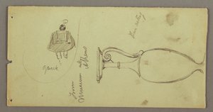 Studien von Objekten aus dem Athener Museum, möglicherweise 1869