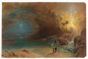 Studie für "Apotheose für Thomas Cole", ca. 1847 von Frederic Edwin Church