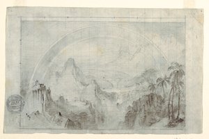 Studie für "Regenzeit in den Tropen" von Frederic Edwin Church