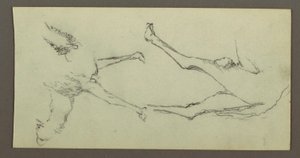 Studie von Kamelbeinen, möglicherweise 1868 von Frederic Edwin Church