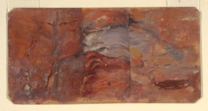Studie von Felsen, Petra, Februar 1868 von Frederic Edwin Church