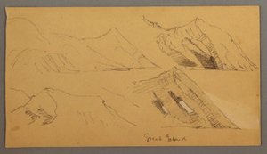 Studie von Felsklippen, möglicherweise 1859 von Frederic Edwin Church