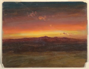 Zeichnung, Sonnenuntergang, 1860–70 von Frederic Edwin Church
