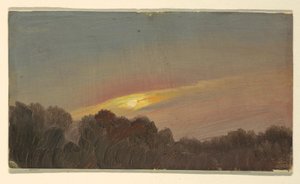 Zeichnung, Sonnenuntergang, 1865–66 von Frederic Edwin Church