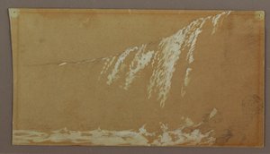 Die Kanadischen Fälle und Goat Island am Niagara River, möglicherweise 1858 von Frederic Edwin Church