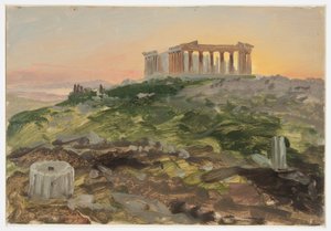 Das Parthenon von Südosten, April 1869 von Frederic Edwin Church