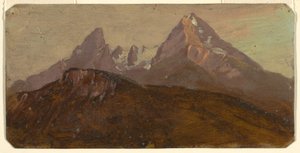 Der Watzmann, Berchtesgaden, Bayern, 1868 von Frederic Edwin Church
