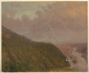 Tal von einem hohen Hügel (Europa), 1860–70 von Frederic Edwin Church