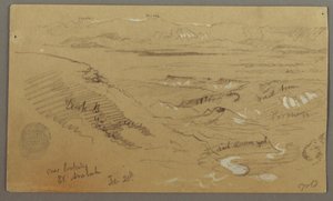 Blick über Wady el-Arabah, 20. Februar, möglicherweise 1868 von Frederic Edwin Church