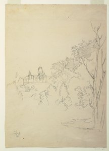 Ansicht von Olana, dem Haus des Künstlers, Hudson, New York, ca. 1872 von Frederic Edwin Church