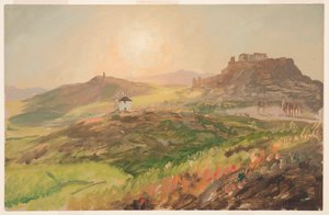 Ansicht der Akropolis, Athen, April 1869 von Frederic Edwin Church