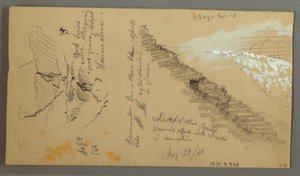Frauen waschen an einem Trog, Berge, 28. August 1868 von Frederic Edwin Church