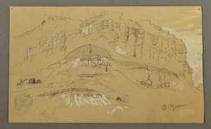 El Yemen Tal, Arabien: Felswand