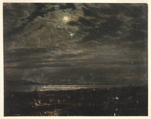 Mondbeschienene Küste (möglicherweise Maine)