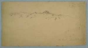 Berg Pichincha von Chillo, Ecuador von Frederic Edwin Church
