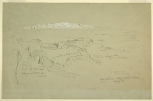 Berg Libanon zwischen Yafoof und Baalbek von Frederic Edwin Church