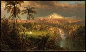 Vorübergehender Schauer in den Tropen von Frederic Edwin Church