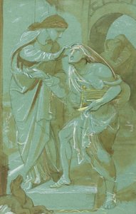 Studie für den Blinden von Bethsaida an der Nordwand der Kapelle der Himmelfahrt, London von Frederic James Shields