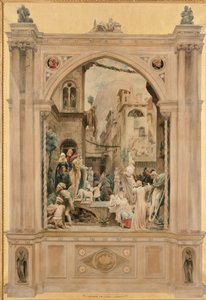 Vorbereitung für ein Fest, Florenz, 1851