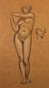 Studie für ein spanisches Mädchen von Frederic Leighton