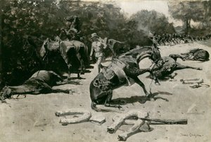 Wie die Pferde für ihr Land in Santiago starben, 1899 von Frederic Remington