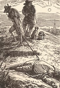 Illustration aus Geschichte der Pest Defoe, 1862, 1923 von Frederic Shields