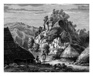 Landschaft der Insel Timor, 19. Jahrhundert von Frederic Sorrieu