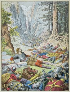 Roland starb in der Schlacht von Roncesvalles