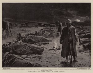 Kampagne in Südafrika, ein Nachtlager