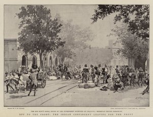 Ab an die Front, das indische Kontingent auf dem Weg zur Front