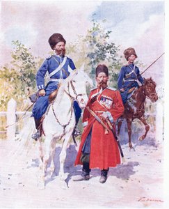 Russische Soldaten um 1900